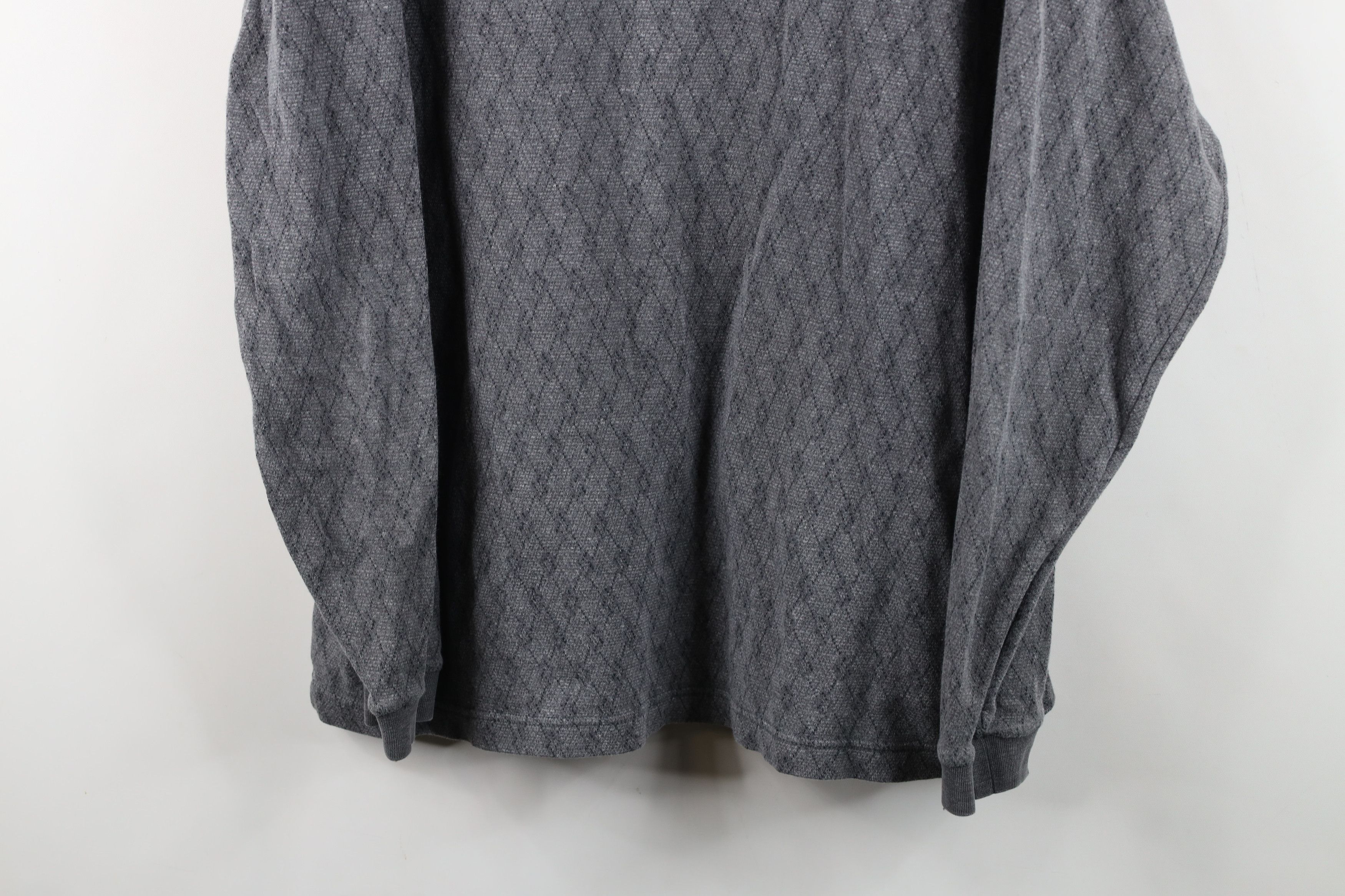 Vintage Vintage Streetwear Diamond Knit Long Sleeve Rugby Polo Size US L / EU 52-54 / 3 - 3 Thumbnail