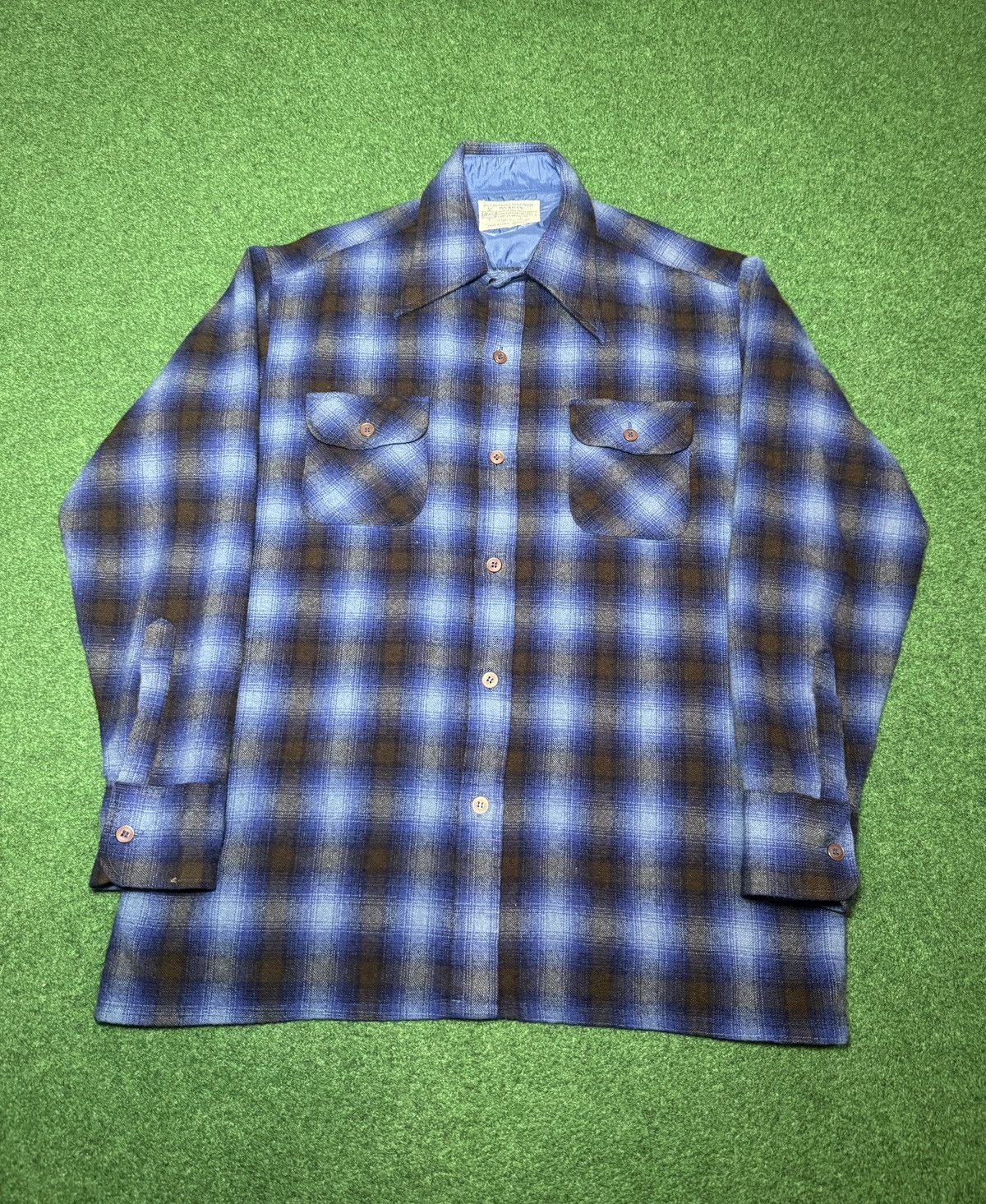 Vintage Vintage 70s Kmart Wool Plaid XL Button Up Flannel Shirt Size US XL / EU 56 / 4 - 1 Thumbnail