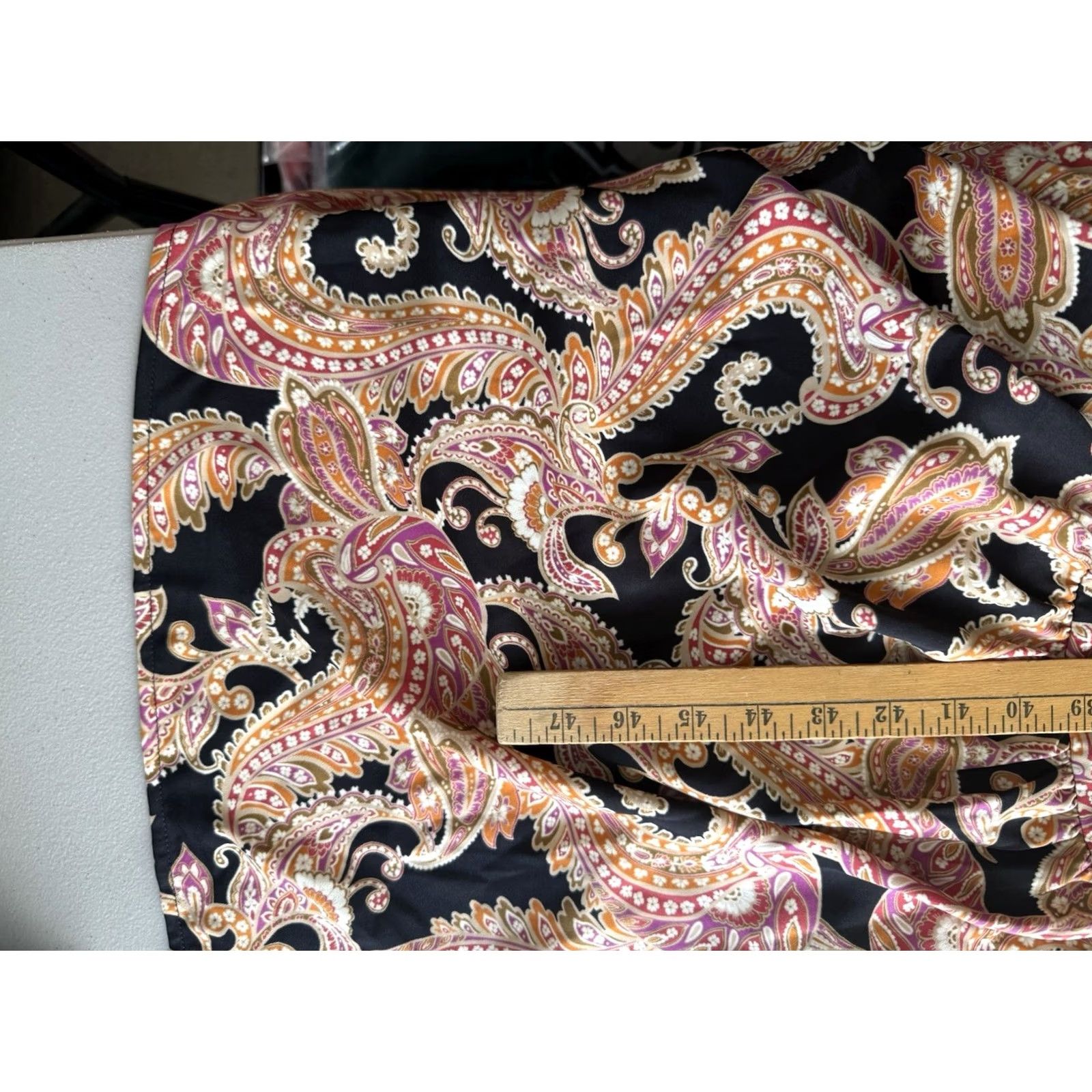 Pinko WHO WHAT WEAR Dress Womens S NWT Paisley Pink and Black Maxi Coquette Size S / US 4 / IT 40 - 5 Thumbnail