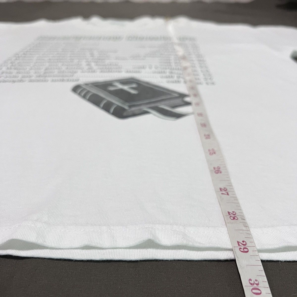 Vintage Vintage Y2K Emergency Numbers Bible Jesus God Holy Tee XL Size US XL / EU 56 / 4 - 6 Thumbnail