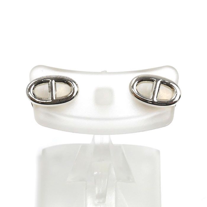 Hermes Hermes Hermes Chaine d’Ancre TPM Silver Earrings Precious Metal Earrings DUTY FREE for USA Size ONE SIZE - 1 Thumbnail