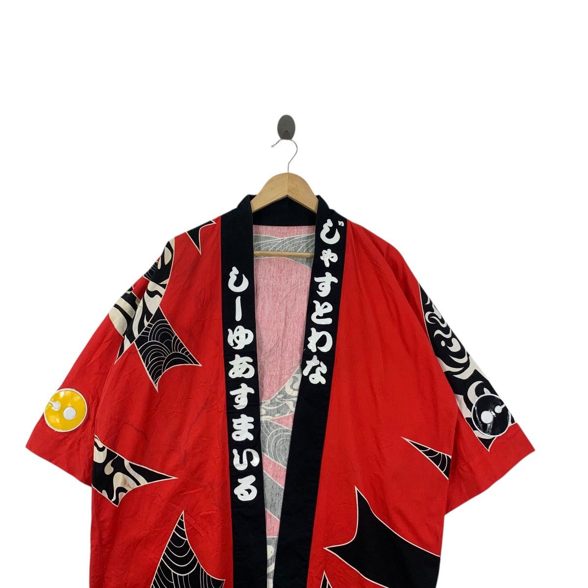 Vintage Vintage KIMONO JAPAN OTAMA SEIGAIHA Traditional Geisha Robe Size XXL / US 16-18 / IT 52-54 - 2 Thumbnail