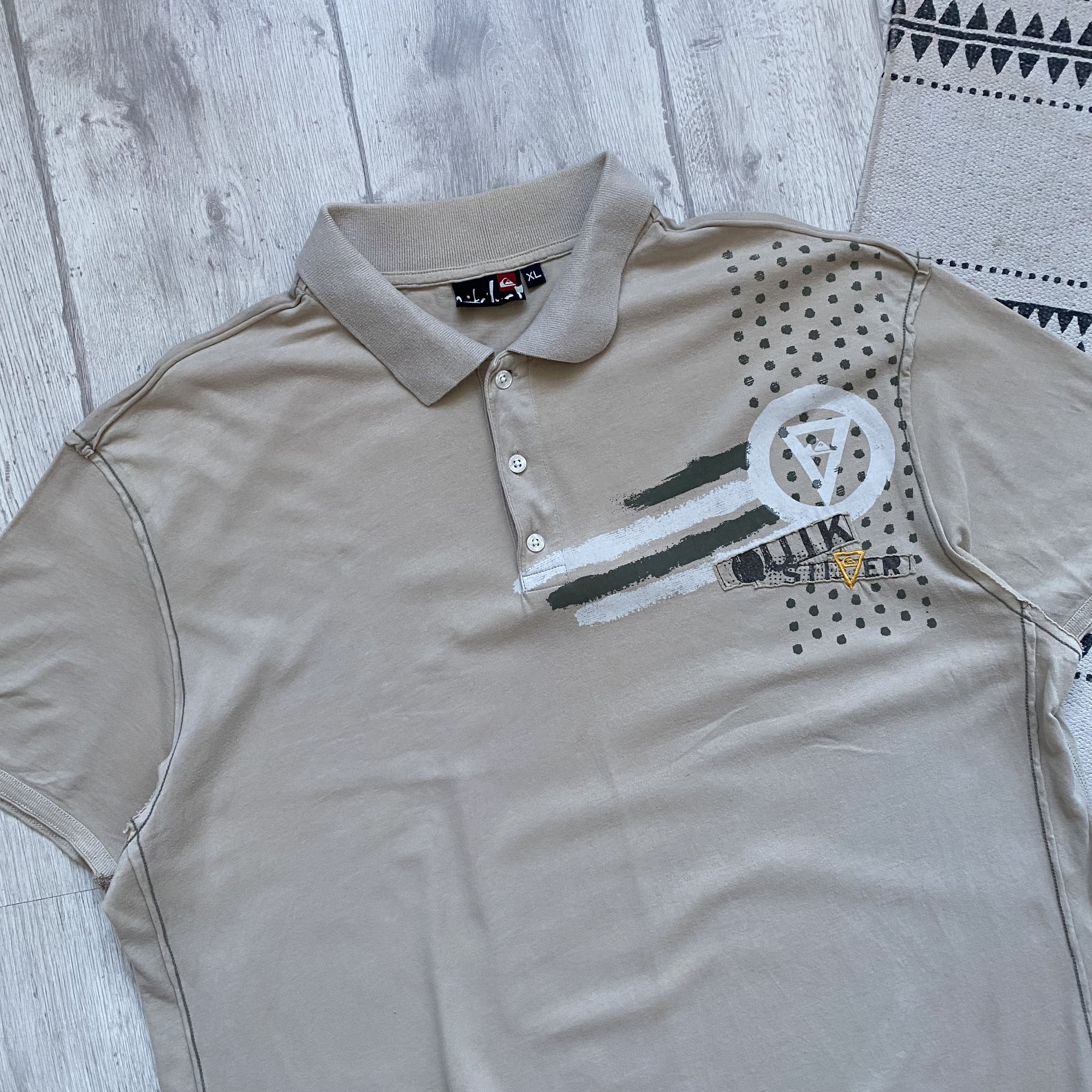 Quiksilver Vintage 90s Quiksilver tee Polo Surf Style Size US XL / EU 56 / 4 - 2 Thumbnail