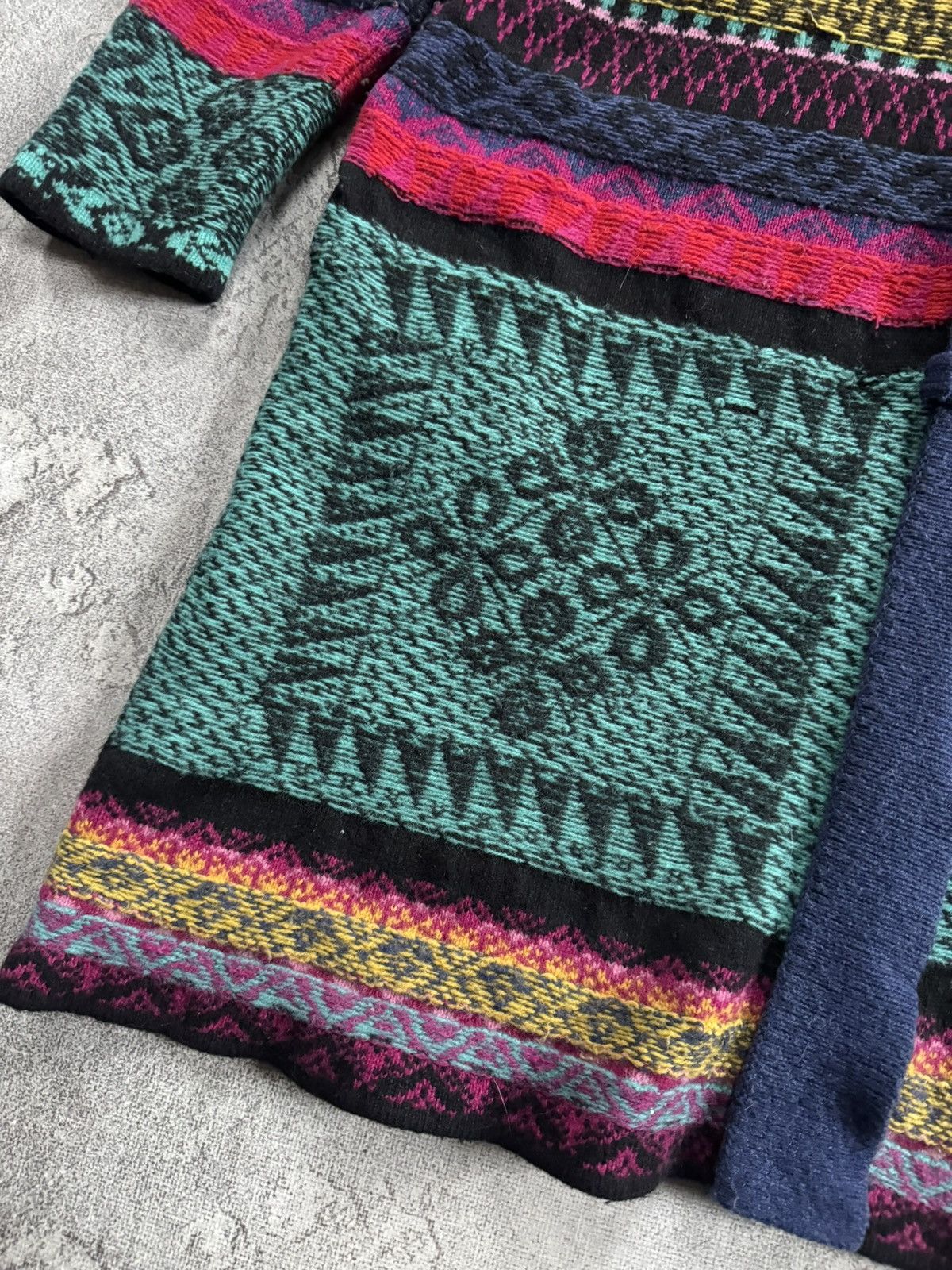 Dale Of Norway Ivko 44size printed flowers aztec knitwear jacket cardigan Size L / US 10 / IT 46 - 8 Thumbnail
