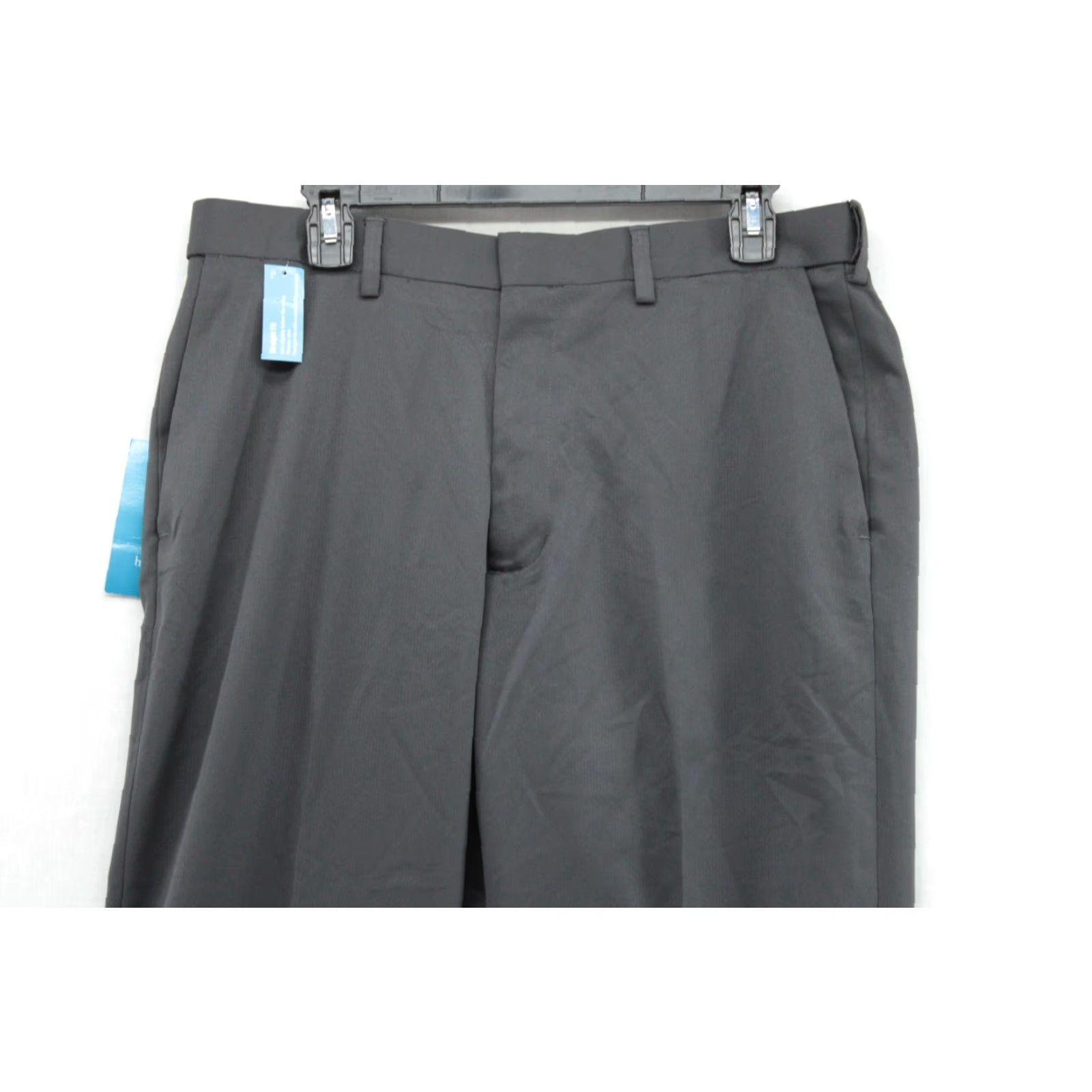 Haggar VINTAGE Haggar Pants Men's 34x32 Black Slacks Straight Chino Micro Herringbone NWT Size US 34 / EU 50 - 2 Thumbnail