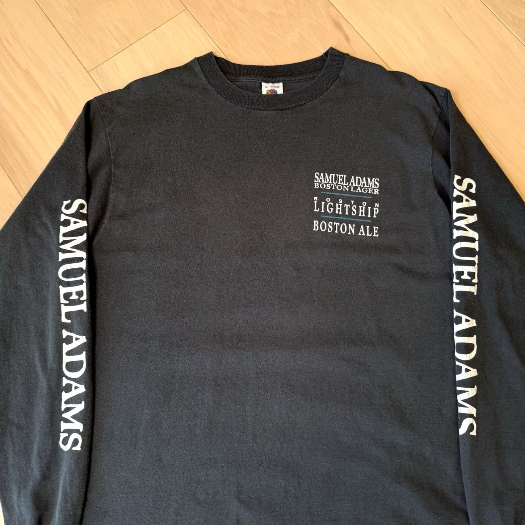 Vintage VINTAGE Samuel Adams Boston Ale Shirt XL Black 90s Cotton Long Sleeve Brew It Size US XL / EU 56 / 4 - 4 Thumbnail