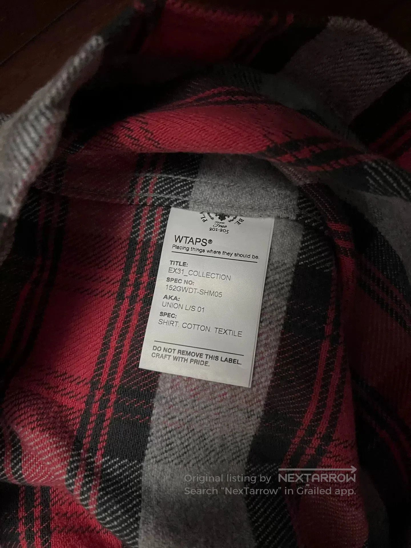 Wtaps WTAPS 15AW Union LS Shirt. Size US S / EU 44-46 / 1 - 3 Thumbnail