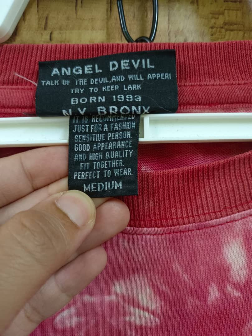 If Six Was Nine Angel Devil Tribal Grunge Gothic Tie Dye Tee Size US M / EU 48-50 / 2 - 8 Thumbnail