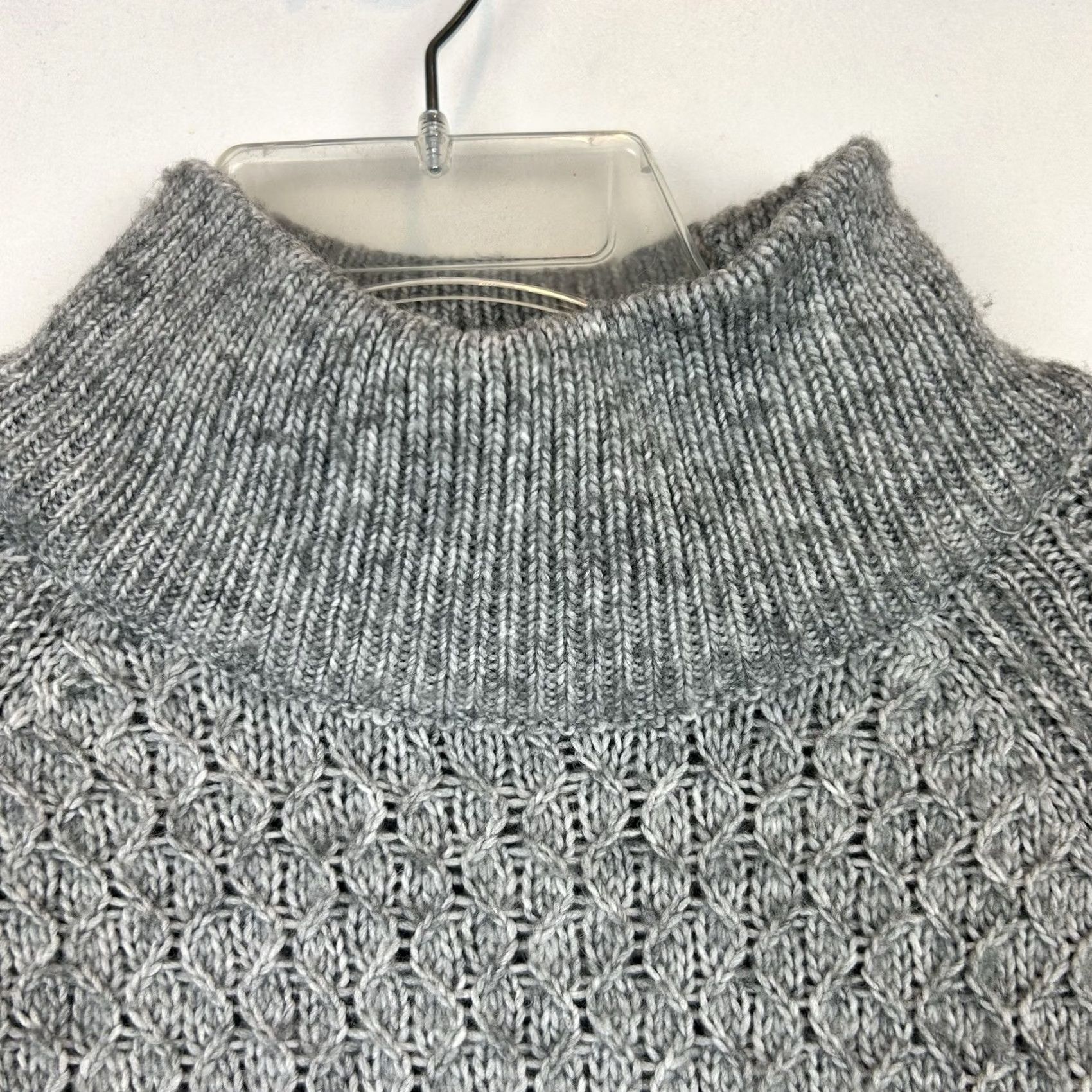 Talbots Talbots Sweater Womens XS Gray Mock Neck Pullover Minimalist Old Money Size XS / US 0-2 / IT 36-38 - 6 Thumbnail