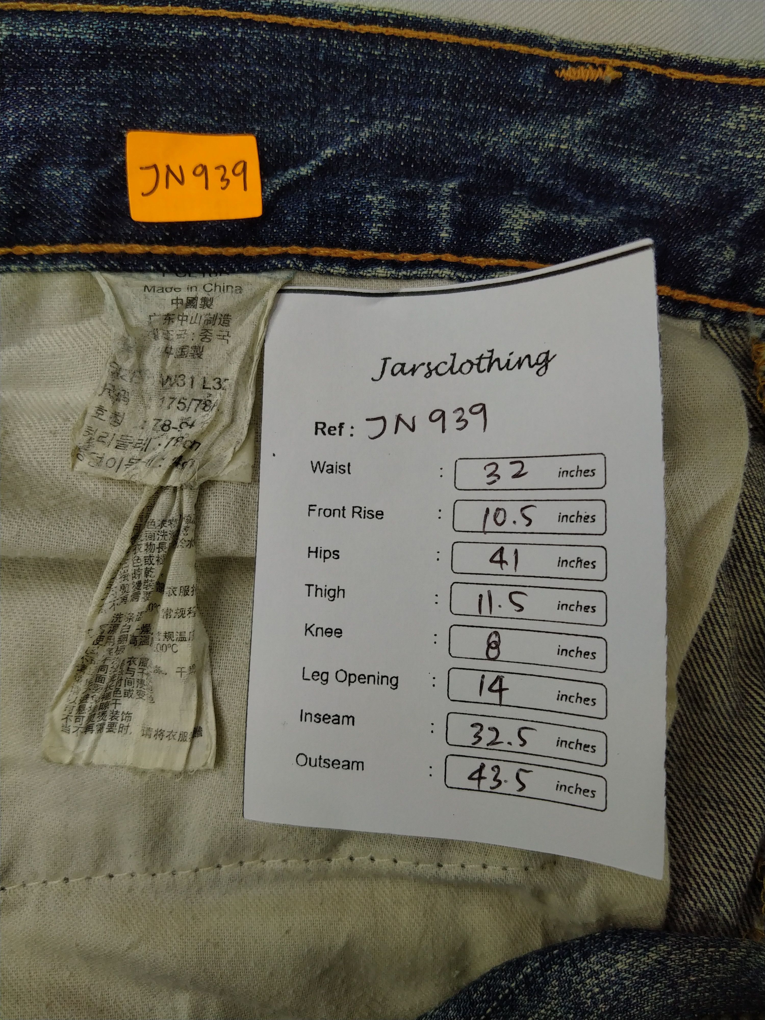 Japanese Brand Distressed Indigo Vintage Levi's 505 32x32.5 Denim JN939 Size US 32 / EU 48 - 8 Thumbnail