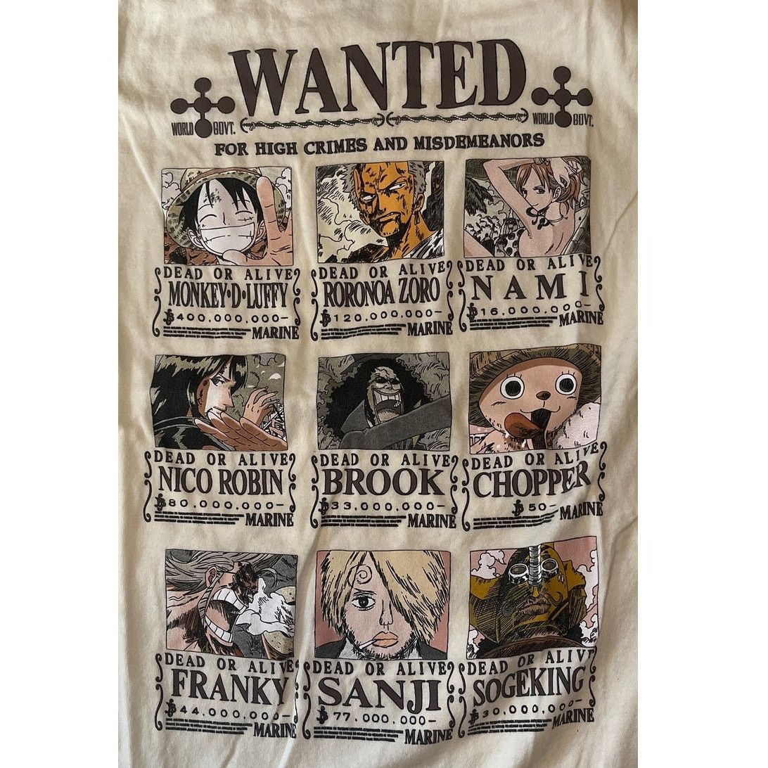 One Piece Anime Y2K - Wanted One Piece Ripple Junction - Size: M | Grailed
