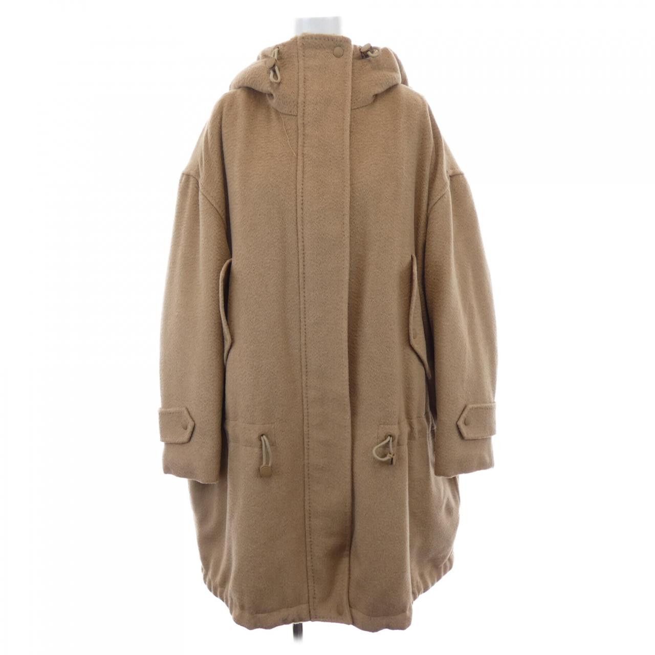 Max Mara Max Mara Max Mara DIONEA Camel Coat Textile Outerwear 101605 DUTY FREE for USA Size ONE SIZE - 1 Thumbnail