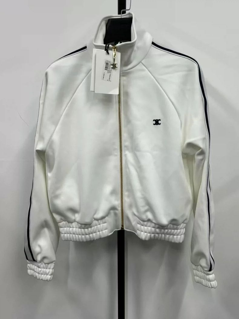 Celine celine ss23 side stripe zip jacket-dmc Size US S / EU 44-46 / 1 - 1 Thumbnail