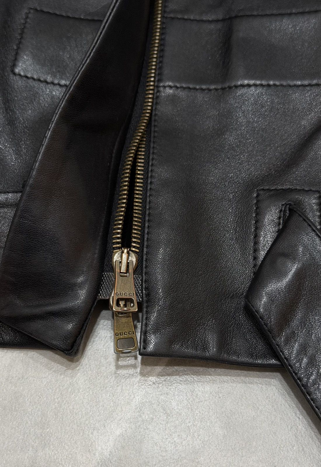 Gucci GUCCI Tom Ford FW2003 Beaver Fur Leather Jacket 2003 Buckles Size S / US 4 / IT 40 - 17 Thumbnail