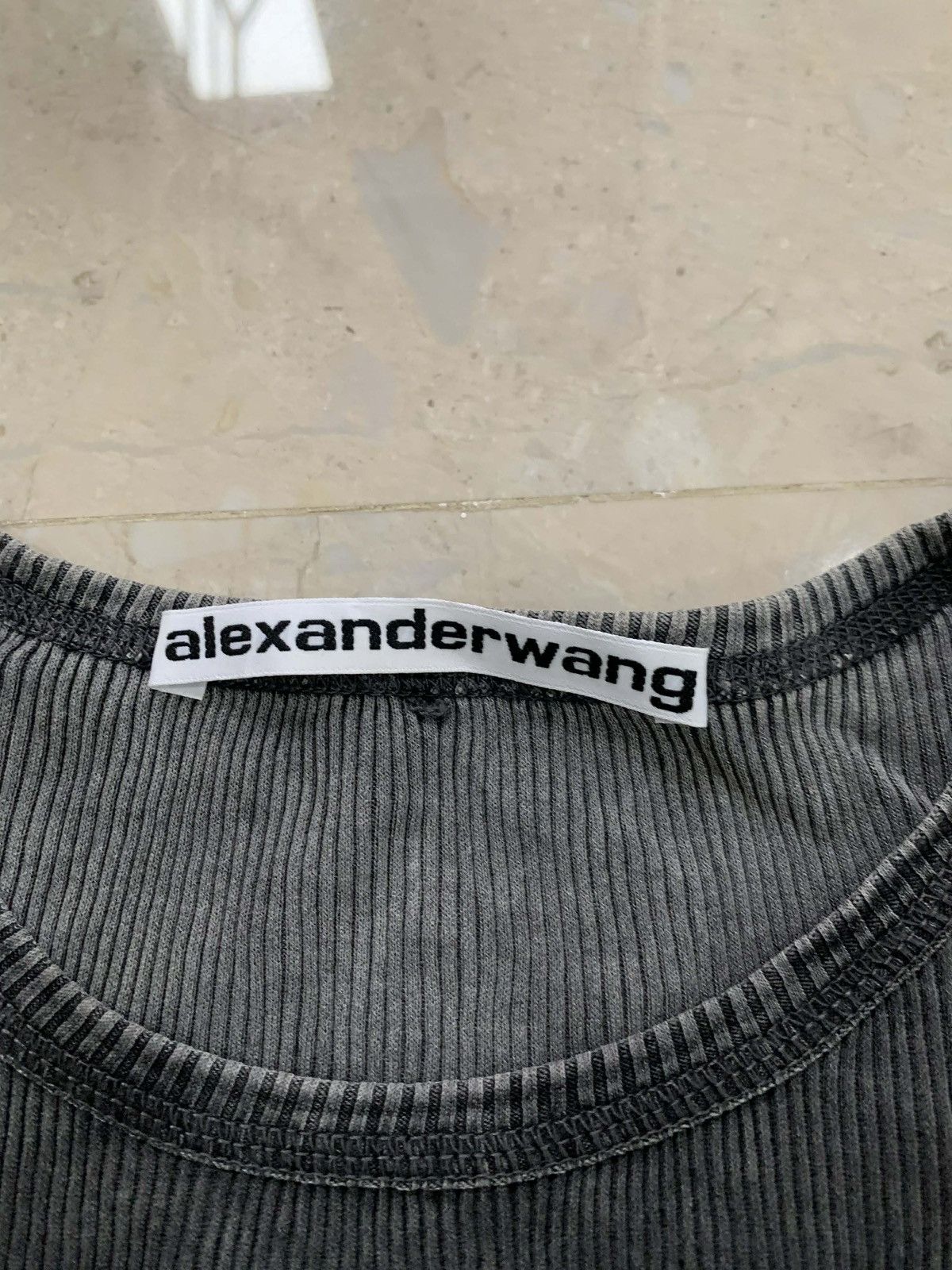 Alexander Wang Alexander Wang Hotfix Cursive-logo cotton T-shirt Size M / US 6-8 / IT 42-44 - 7 Thumbnail