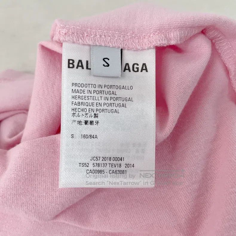 Balenciaga Balenciaga Pink Logo T-Shirt Size US S / EU 44-46 / 1 - 7 Thumbnail