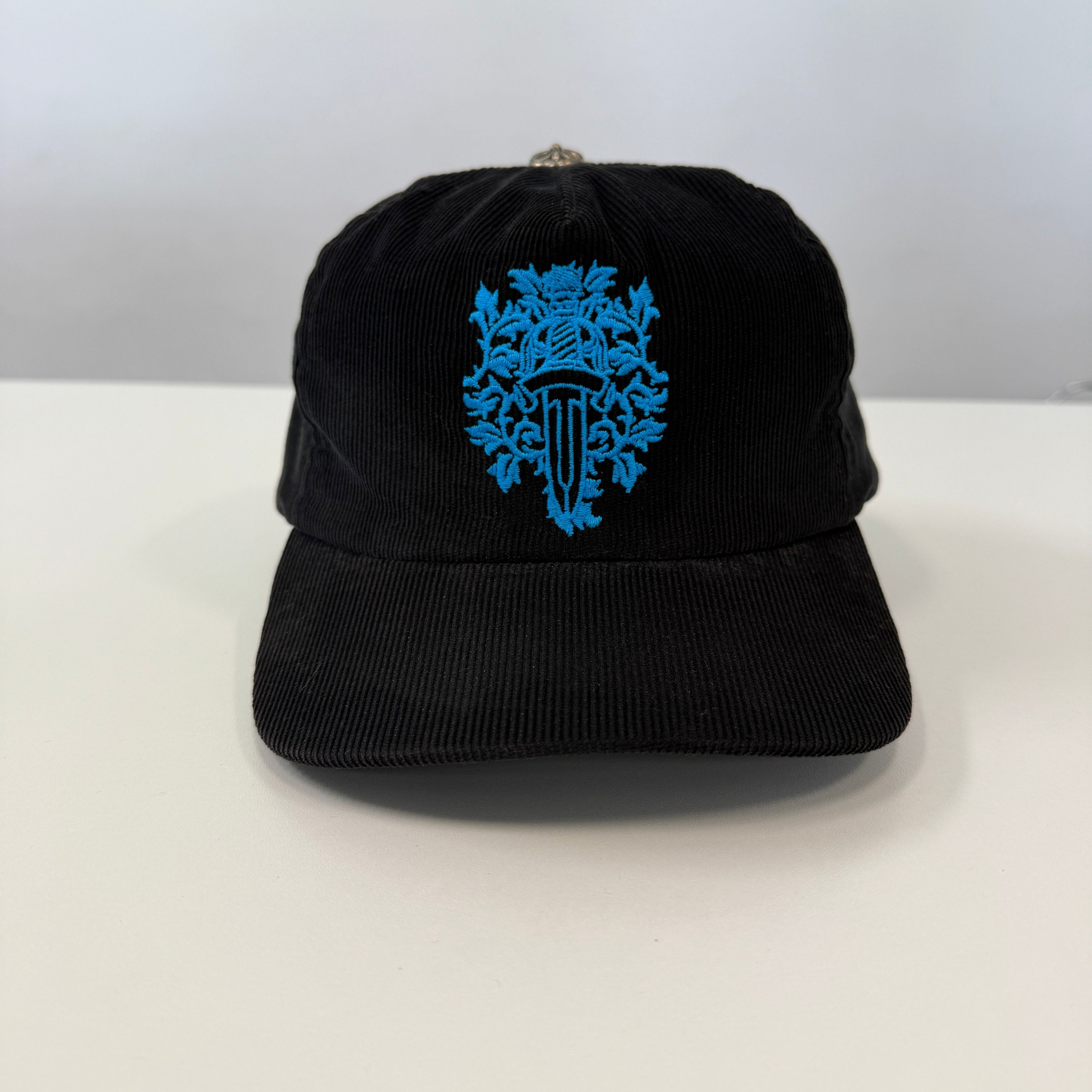 Chrome Hearts Chrome Hearts Corduroy Dagger Hat Blue | Grailed