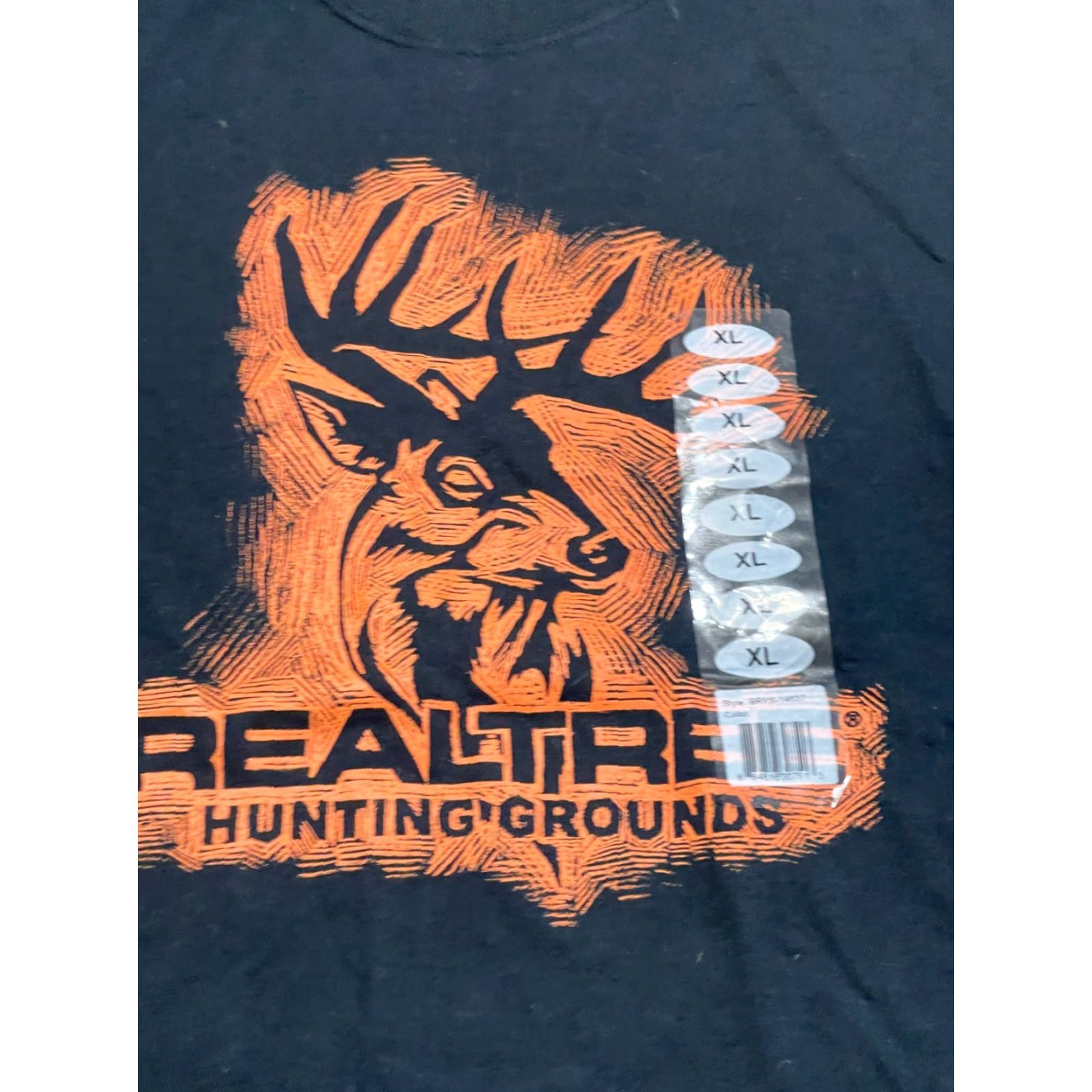 Realtree Realtree Shirt Men's XL Black Orange Realtree Hunting Grounds NWT Deer Shirt / T-Shirt Size US XL / EU 56 / 4 - 5 Thumbnail