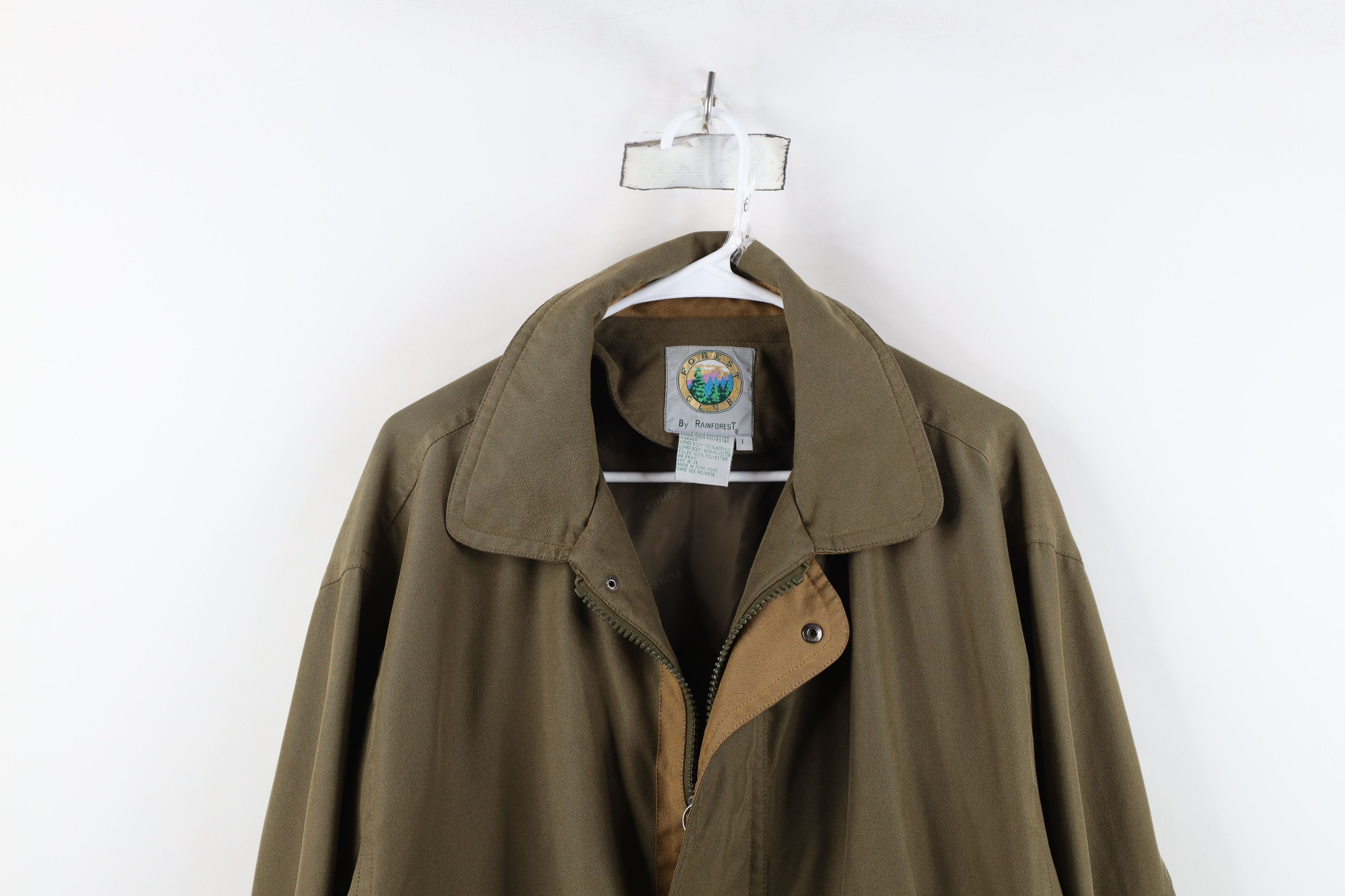Vintage Vintage 90s Streetwear Pocket Full Zip Bomber Jacket Green Size US L / EU 52-54 / 3 - 2 Thumbnail