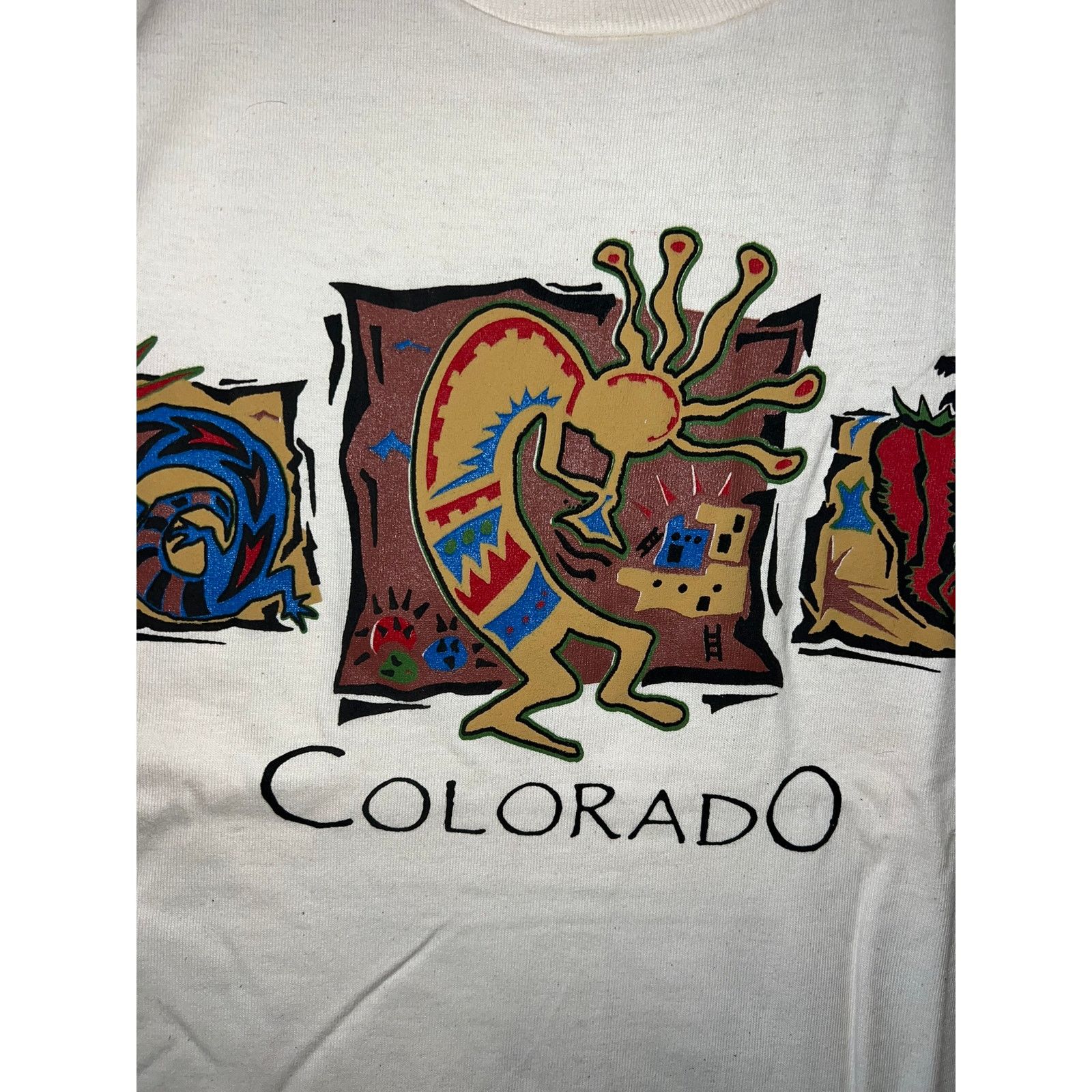 Fruit Of The Loom Vintage Native American Shirt Kokopelli Tee VTG 90s VTG XL Size US XL / EU 56 / 4 - 2 Thumbnail