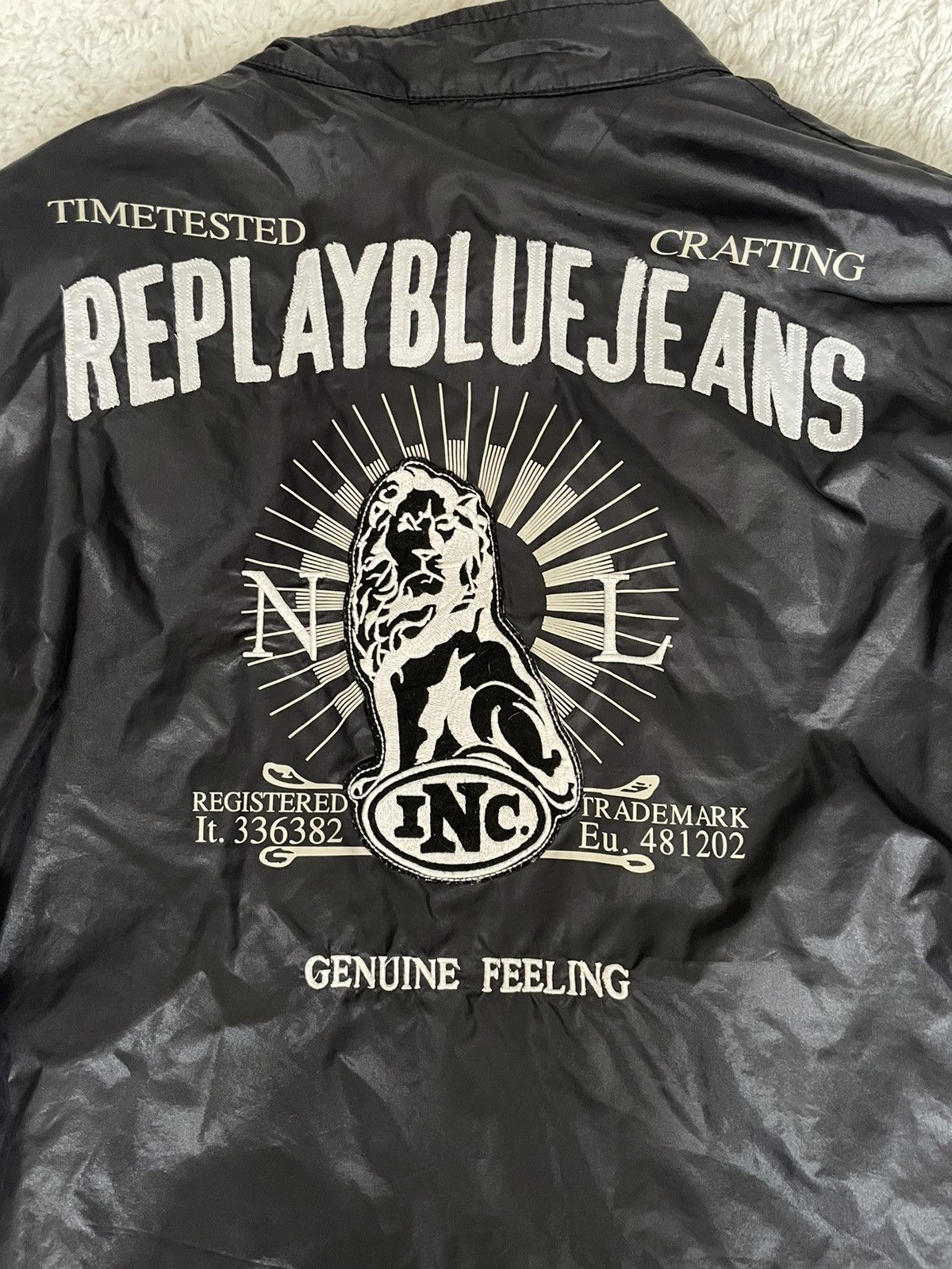 Replay Jacket Replay Blue Jeans Vintage Inc Blue Lion Brand Casual Size US XXL / EU 58 / 5 - 2 Thumbnail