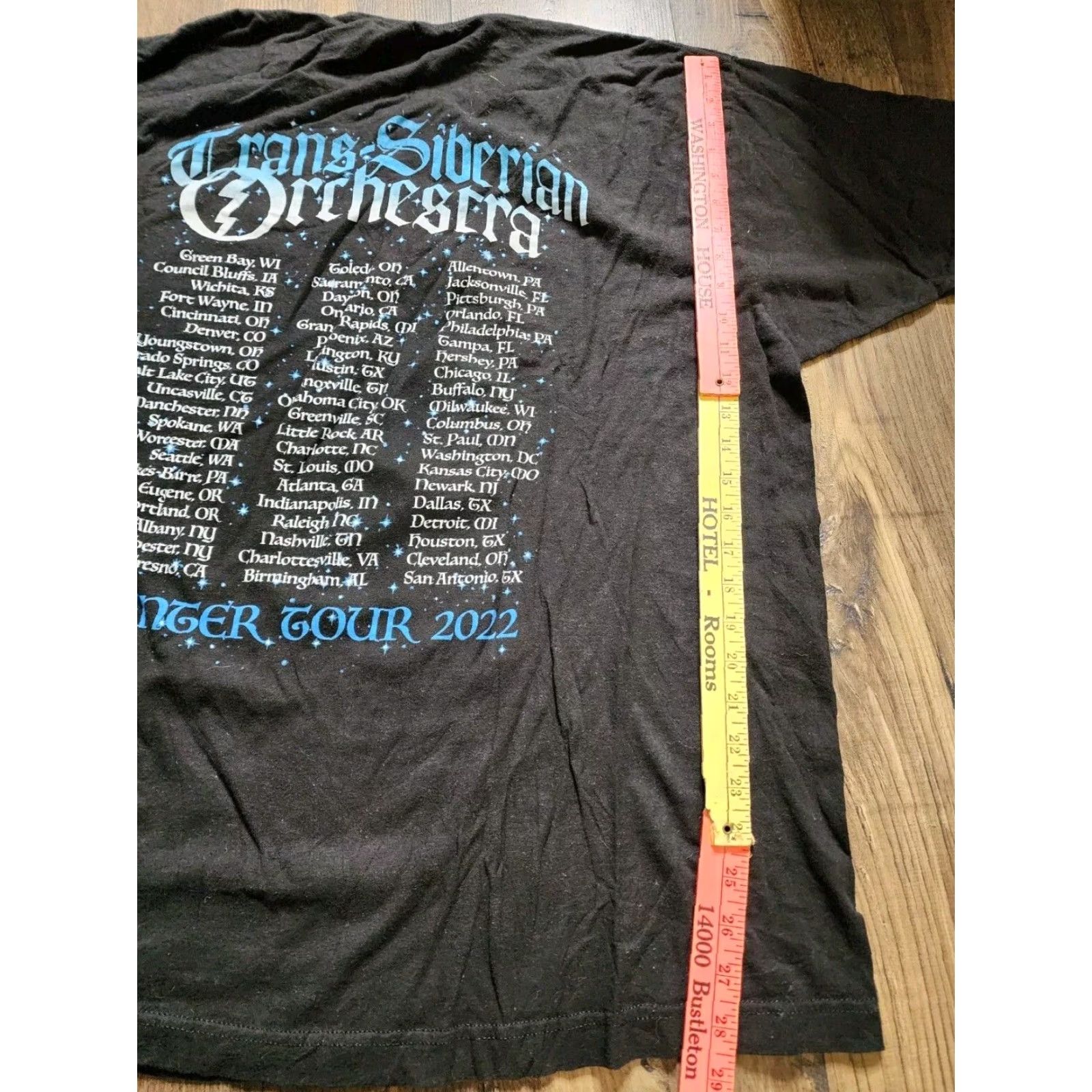 Gildan Trans-Siberian Orchestra Shirt 2XL Black Tour 2022 Concert Double Sided Mens Size US XXL / EU 58 / 5 - 3 Thumbnail