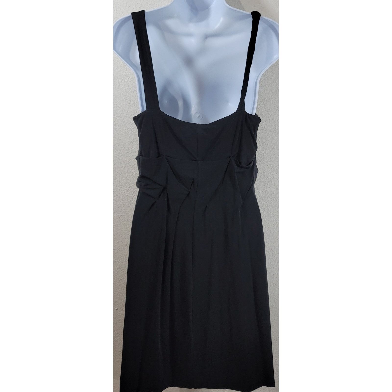 Other Gianni Bini Black Pleated Cross Bodice Pencil Dress Small Size S / US 4 / IT 40 - 3 Thumbnail
