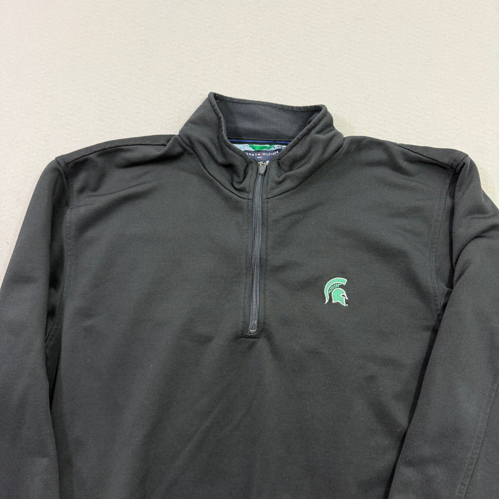 Tommy Hilfiger Tommy Hilfiger Michigan State Spartans Quarter Zip Men's 3XL Size US XXL / EU 58 / 5 - 2 Thumbnail
