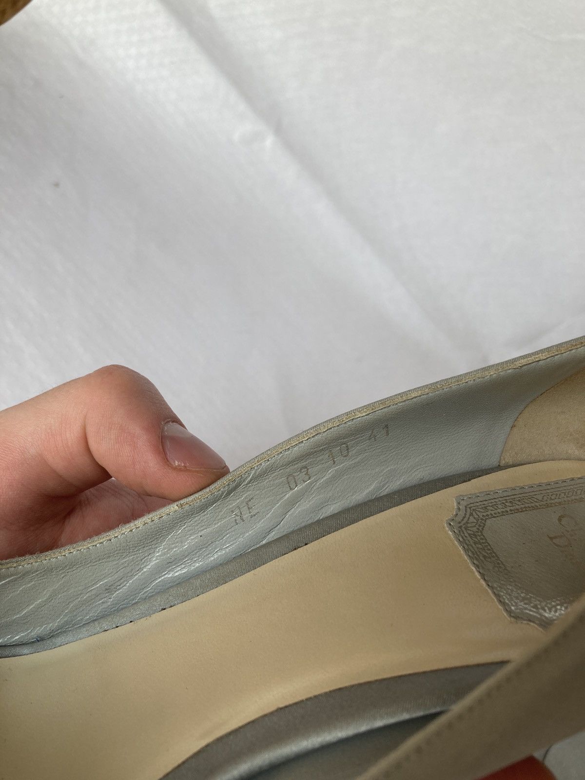 Dior Christian Dior Silver Satine Heels Vintage Archive Rare Size US 9.5 / IT 39.5 - 4 Thumbnail