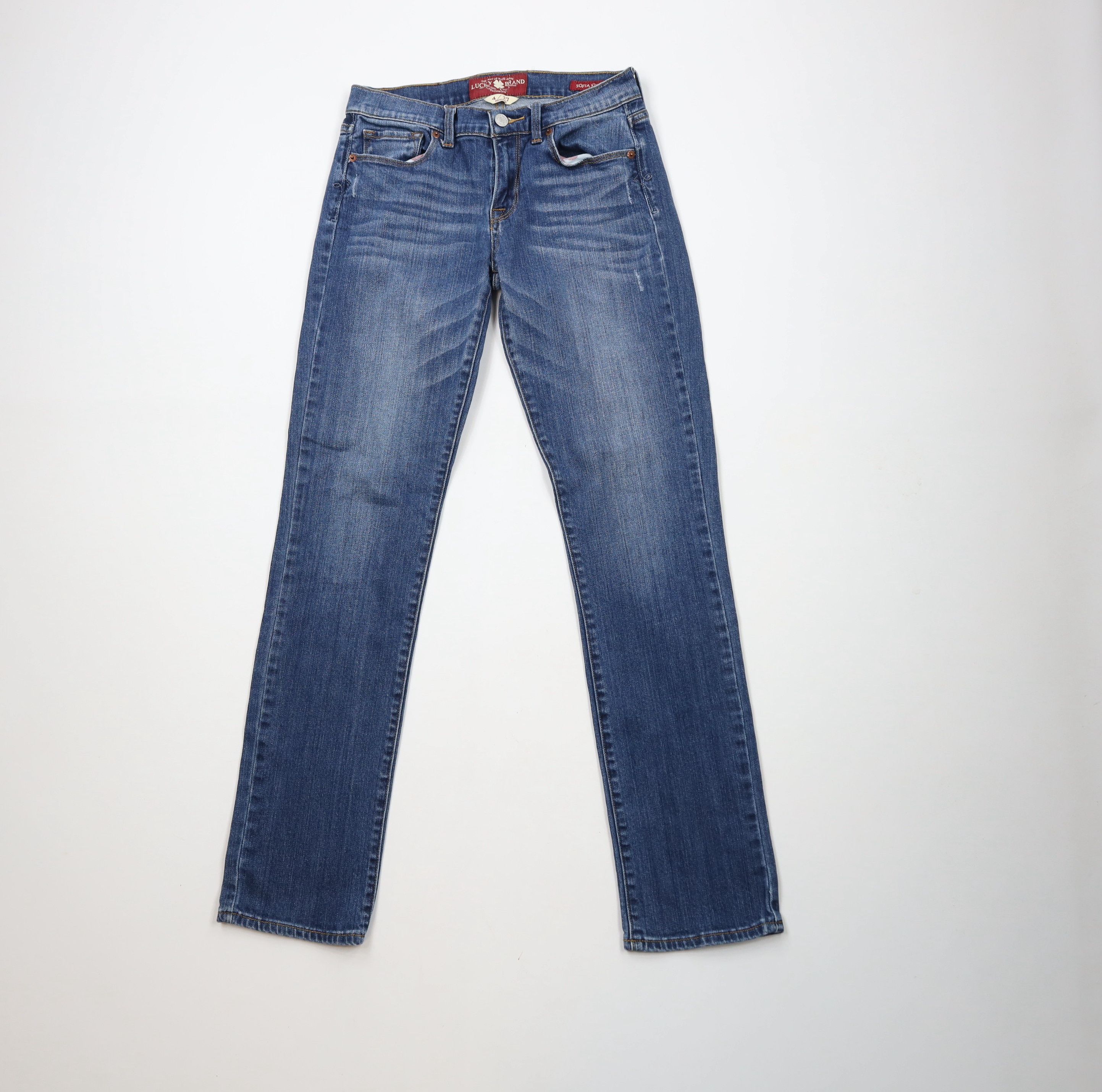 Lucky Brand × Vintage Vintage Y2K Lucky Brand Sofia Straight Leg Denim Jeans Size 27" / US 4 / IT 40 - 1 Thumbnail