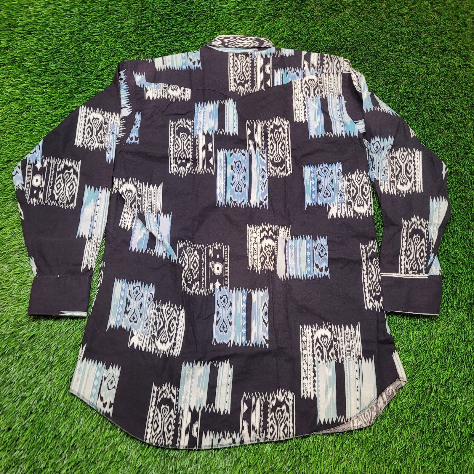 Panhandle Slim VTG 80s Panhandle Slim Abstract Ikat Print Button Shirt 2XLT Size US XXL / EU 58 / 5 - 4 Thumbnail