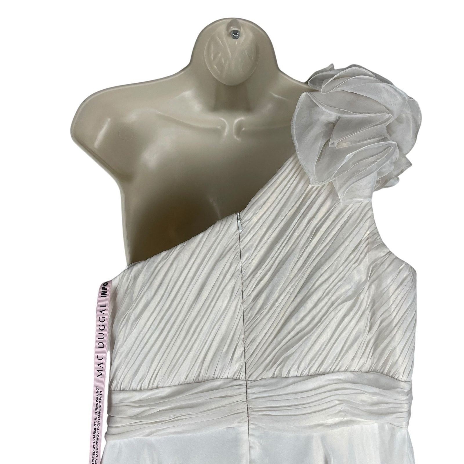 Other Mac Duggal Rosette One Shoulder Tea Length Dress Size 12 Size XL / US 12-14 / IT 48-50 - 9 Thumbnail