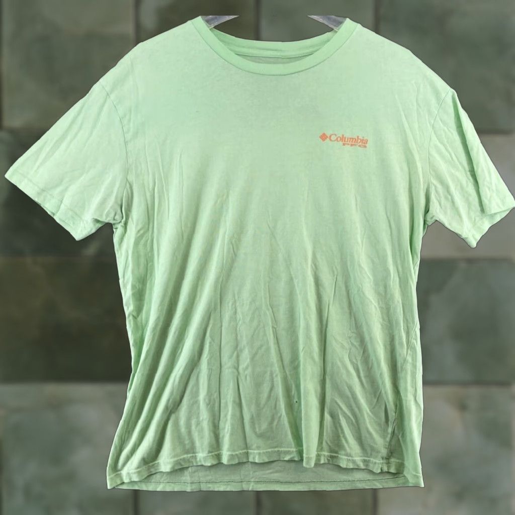 Vintage VINTAGE? No. Columbia PFG Mens TShirt XL Green Spellout Outdoor Fishing Size US XL / EU 56 / 4 - 1 Thumbnail