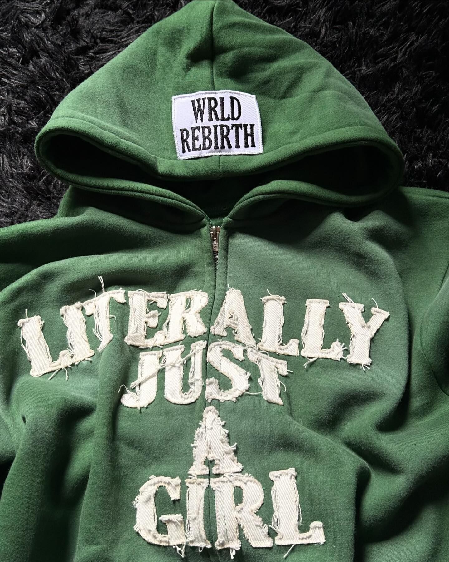 Other Y2K letter patch embroidered hoodie loose zipper top Size 3XL / US 20-22 - 4 Thumbnail