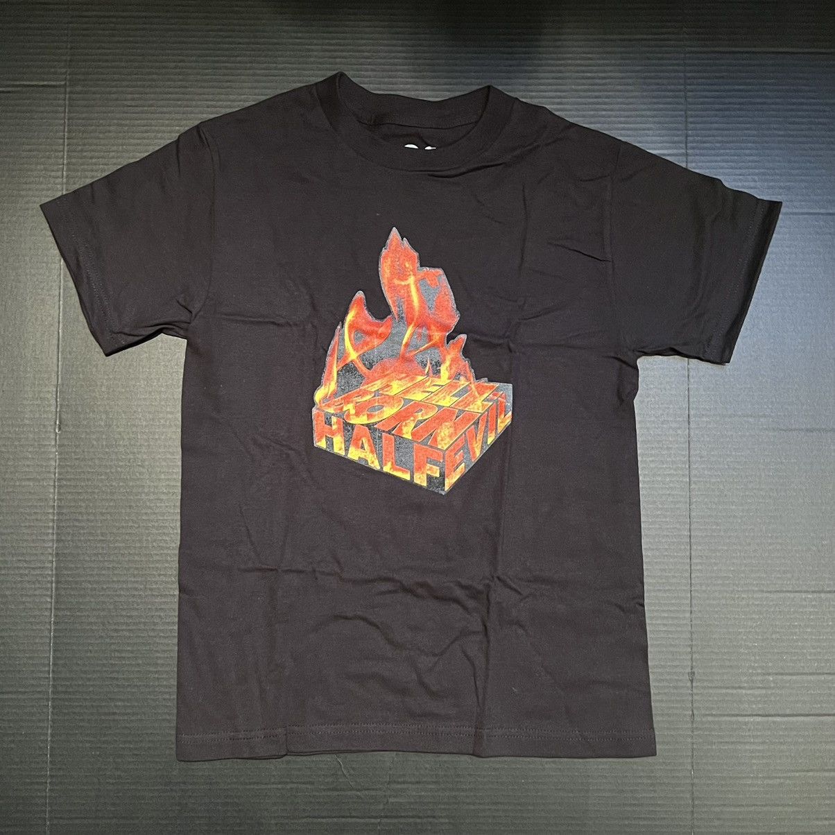 Half Evil Half Evil 333 Hell Born Fire T-Shirt - Black SM Size US S / EU 44-46 / 1 - 1 Preview