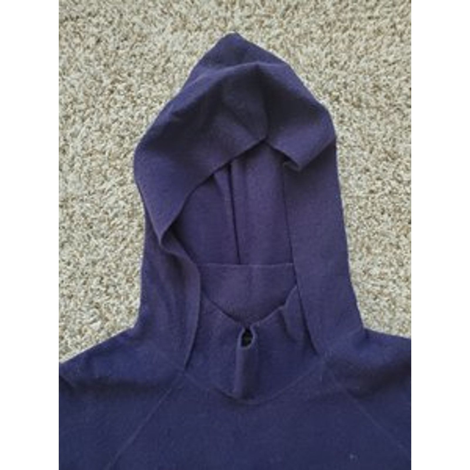 Armani Exchange A|X Armani Exchange 100% Wool Dark Blue Hooded Sweater, XL Size XL / US 12-14 / IT 48-50 - 5 Thumbnail