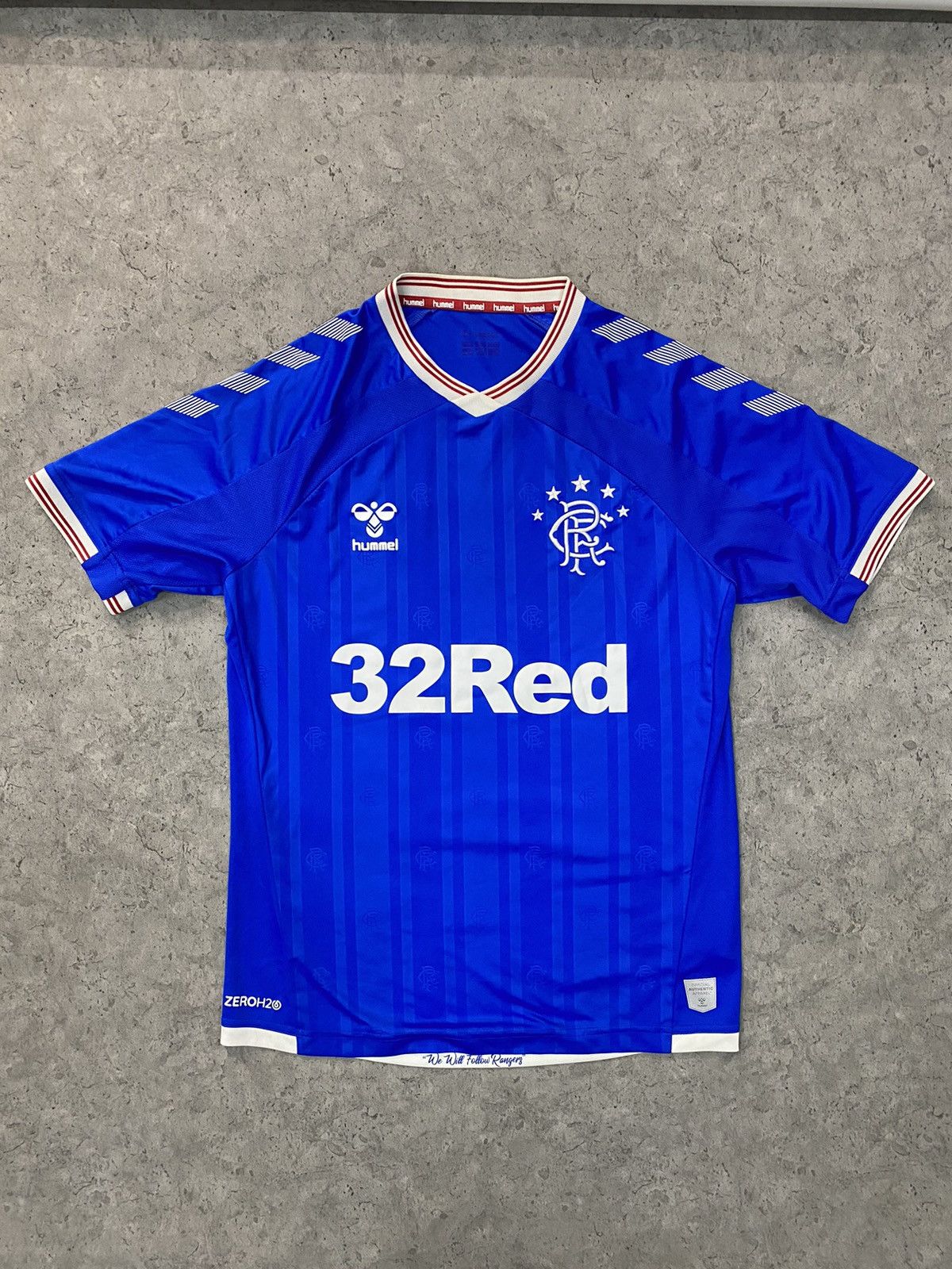Hummel HUMMEL RANGERS Home Soccer Shirt Jersey 2018/2019 size L Size US L / EU 52-54 / 3 - 1 Thumbnail