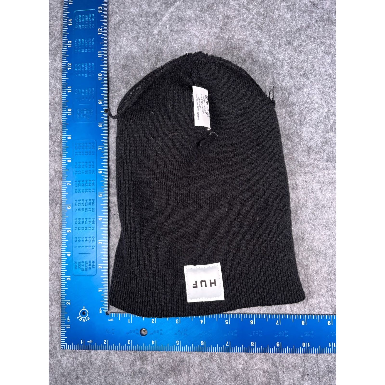 Huf HUF Beanie Hat Adult One Size Black Knit 100% Acrylic Ski Beanie Mens Winter Size ONE SIZE - 5 Thumbnail