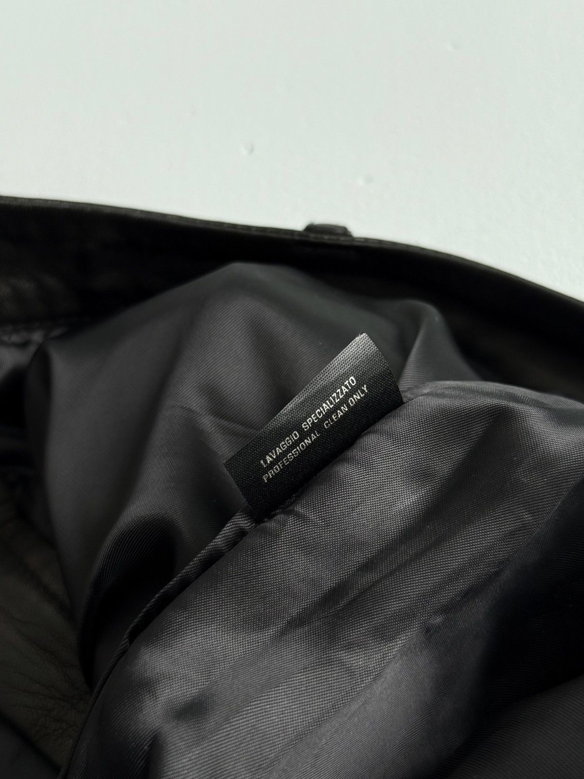 Gucci Gucci Tom Ford Era Dark Brown Black Lambskin Leather Pants Size US 35 - 17 Thumbnail