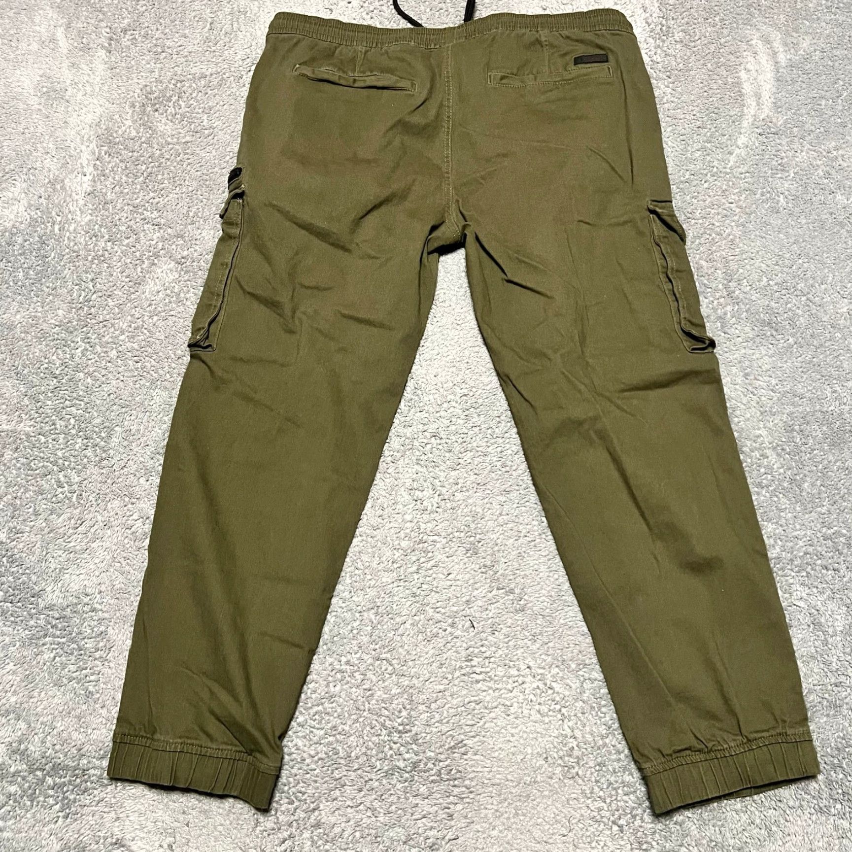 Akademiks Akademiks Cargo Pants Mens 2XL Army Green Zipper Size US 39 - 3 Thumbnail