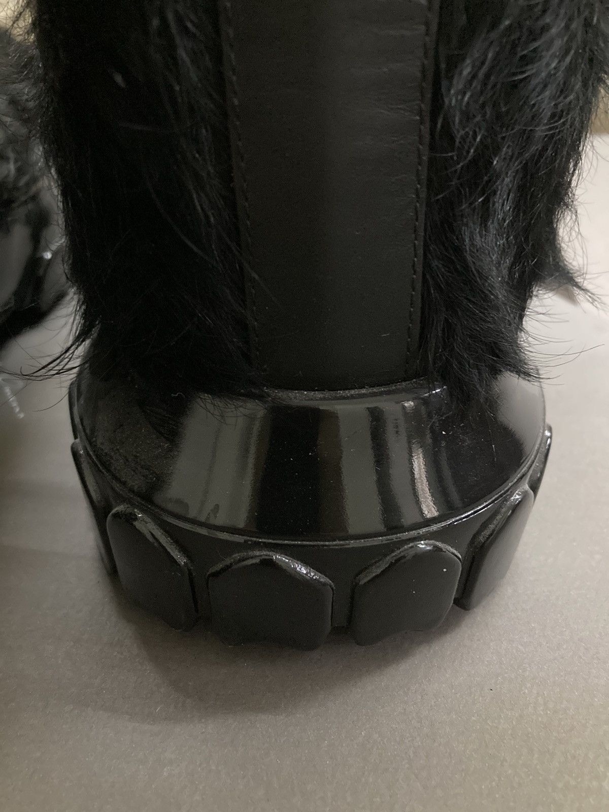 Rick Owens NEW Men’s Black Polished Pony Lunar Boots by Rick Owens Size US 9 / EU 42 - 11 Thumbnail