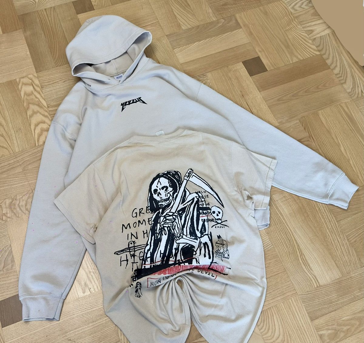Gildan UNRELEASED Kanye West Yeezus How to Beat The Devil T-shirt Size US L / EU 52-54 / 3 - 8 Thumbnail
