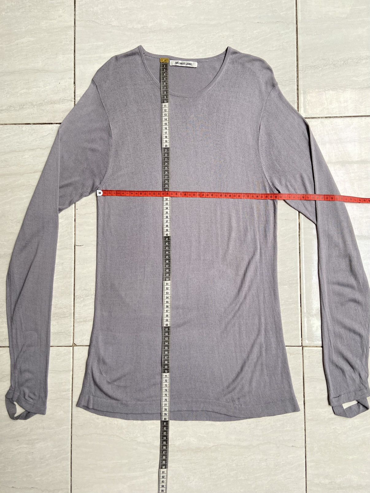 HELMUT LANG Grey Long Sleeve T-shirt