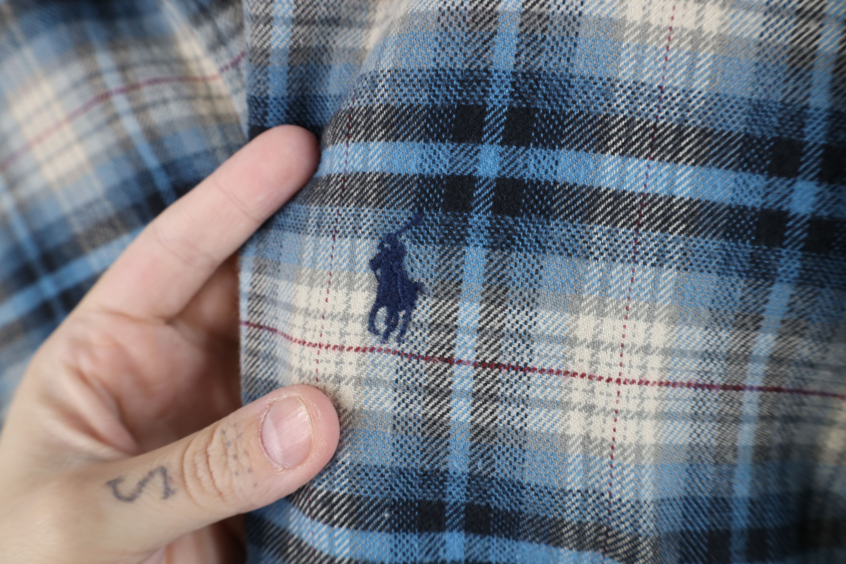 Polo Ralph Lauren Vintage 90s Ralph Lauren Flannel Button Down Shirt Size US L / EU 52-54 / 3 - 4 Thumbnail