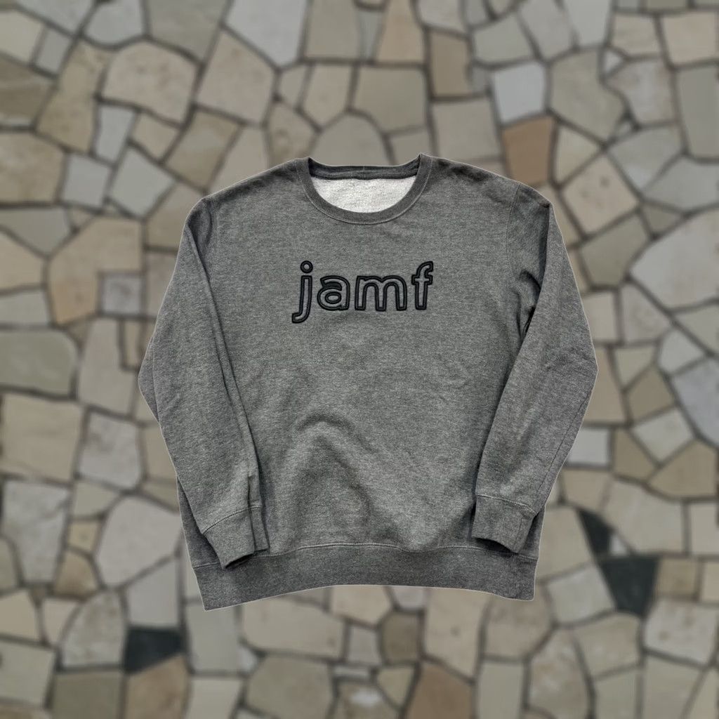 Vintage Jamf Embroidered Gray Crewneck Sweatshirt L/XL Mens Size XL Size US XL / EU 56 / 4 - 1 Thumbnail