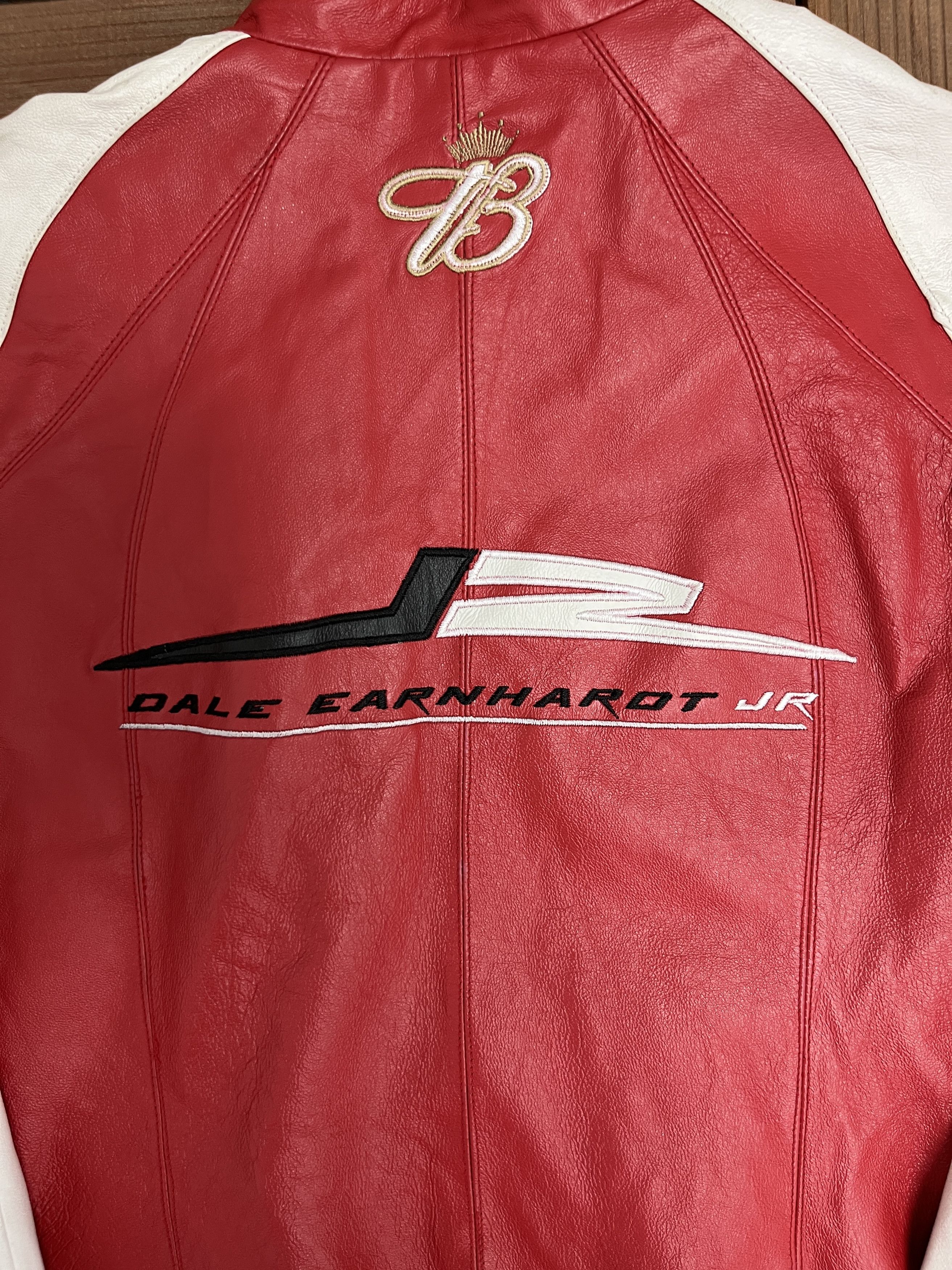 Vintage Dale Earnhardt Jr. NASCAR Vintage Leather Jacket Size L / US 10 / IT 46 - 5 Thumbnail