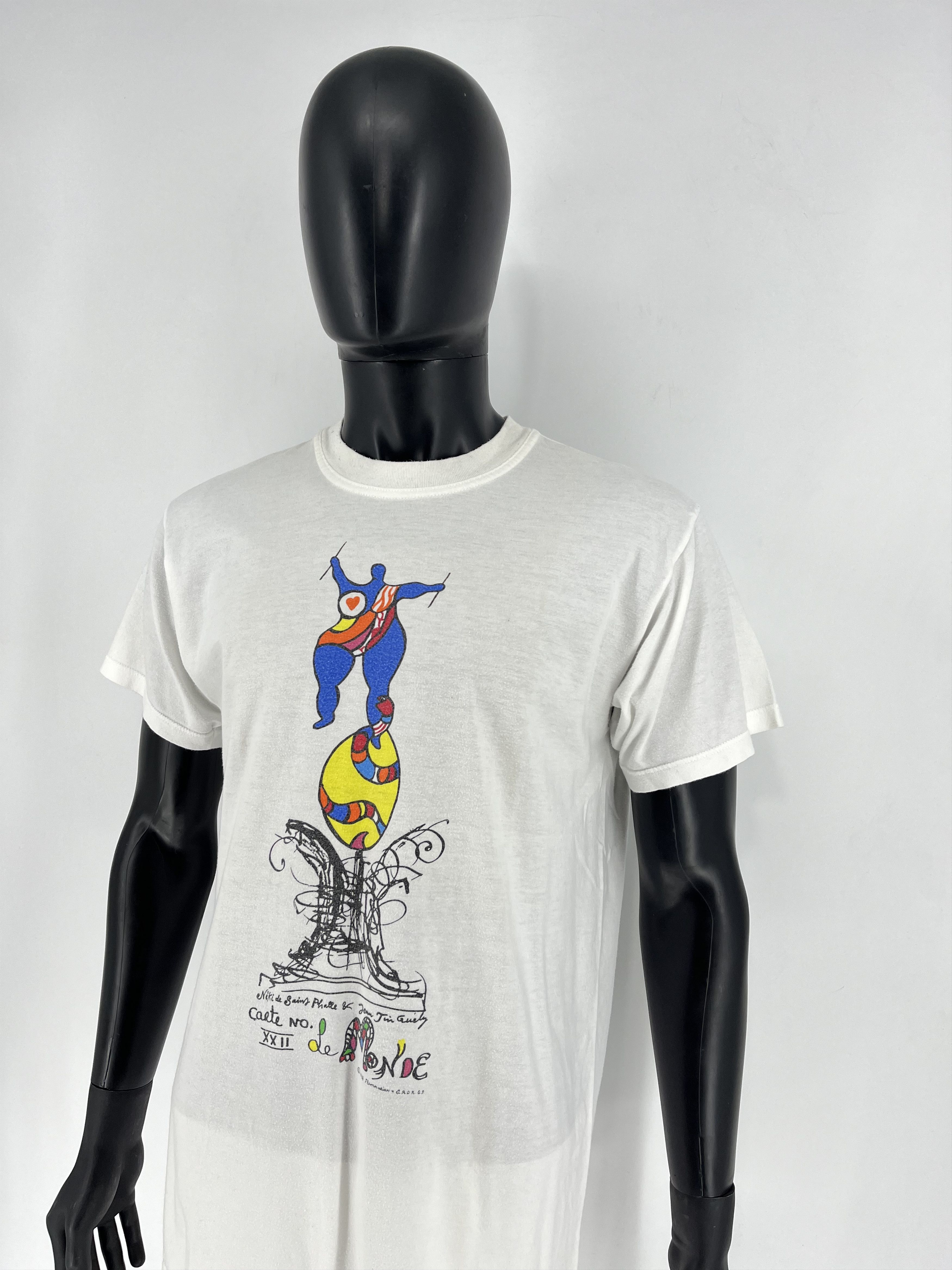 Vintage Vintage 1998 Niki De Saint Phalle Et Flammarion Art T shirt Size US L / EU 52-54 / 3 - 4 Thumbnail