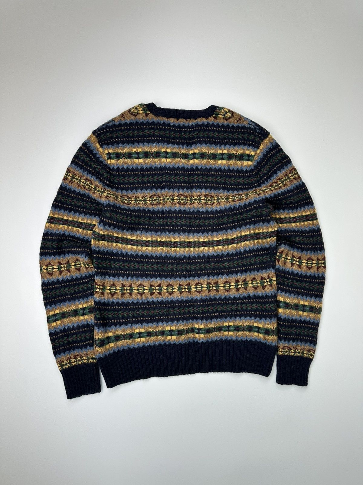Polo Ralph Lauren Polo Ralph Lauren Wool Sweater V-Neck Fair Isle Size US L / EU 52-54 / 3 - 2 Thumbnail