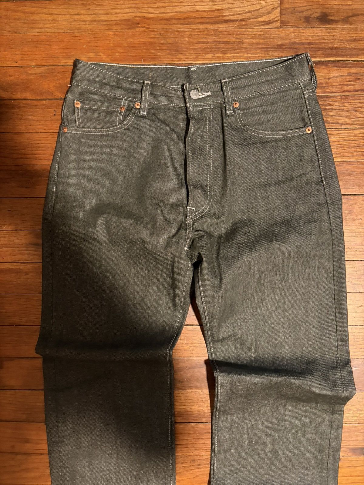 Levi's Olive Denim Jeans Size US 32 / EU 48 - 2 Thumbnail