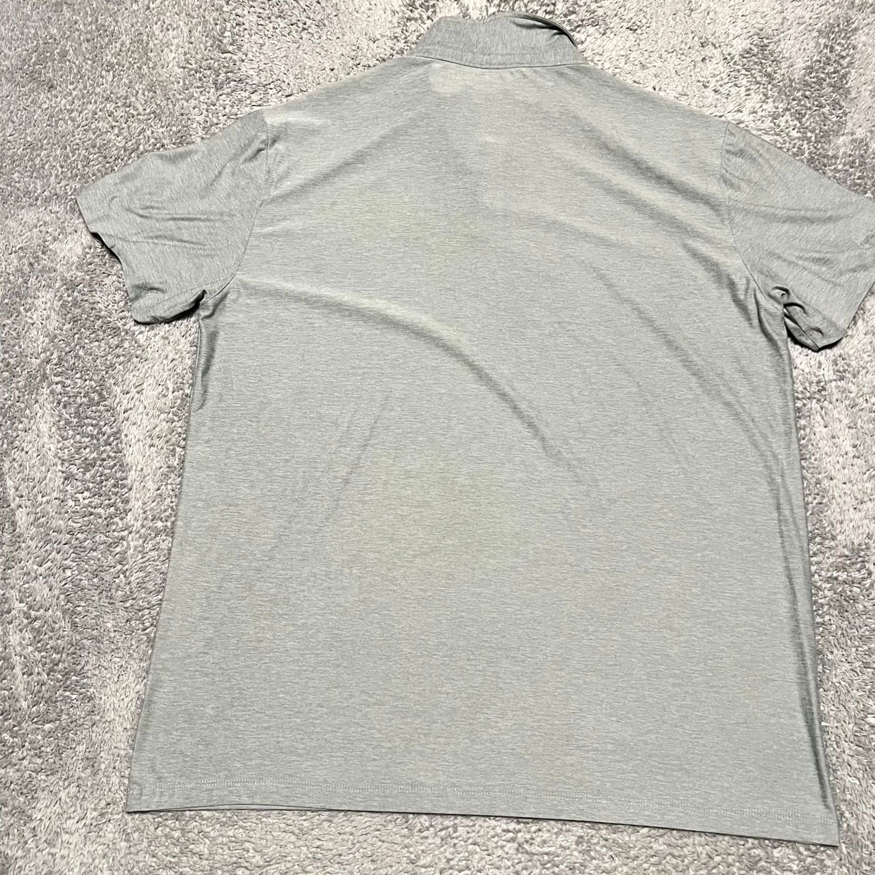 Vuori Vuori Polo Shirt Mens XL Green Gray Solid Performance Stretch Short Sleeve Top Size US XL / EU 56 / 4 - 3 Thumbnail